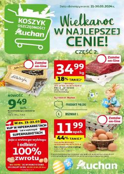 Auchan Polsko leták, Wielkanoc z najlepszej cenie! Część 2. Hipermarket, od 21.03 do 30.03.2024