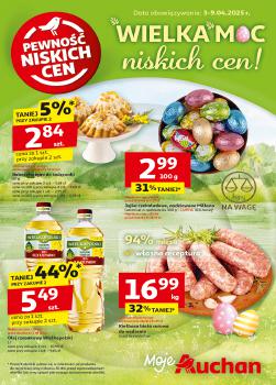 Auchan Polsko leták, WIELKA MOC Niskich Cen Moje Auchan, od 03.04 do 09.04.2025