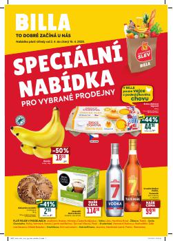 Billa leták, Speciální nabídka: vybrané prodejny, od 02.04 do 15.04.2025
