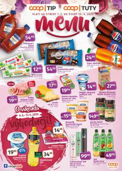 COOP leták, TUTY-TIP MENU, od 07.05 do 20.05.2025