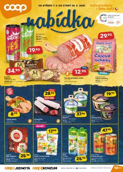COOP leták, Západočeský region, od 07.05 do 20.05.2025