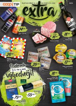 COOP leták, TIP EXTRA, od 14.05 do 27.05.2025