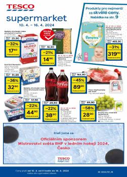 TESCO leták, Supermarket, od 10.04 do 16.04.2024