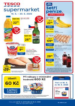 TESCO leták, Supermarket, od 14.05 do 20.05.2025